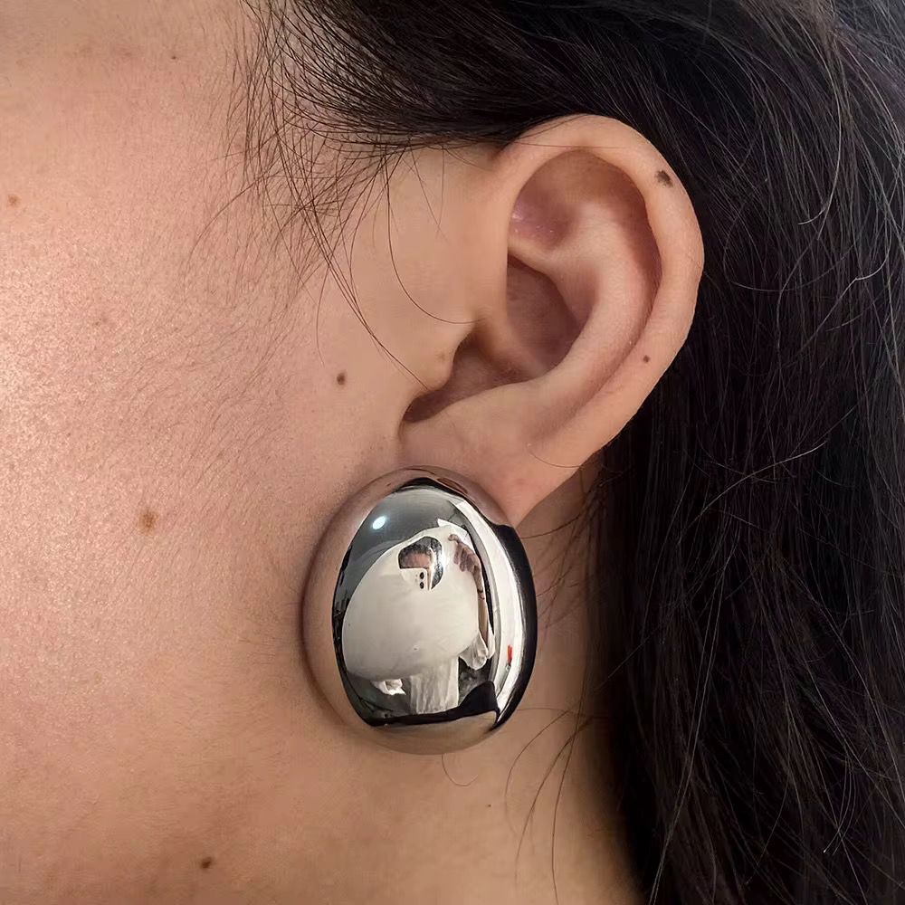 Lunar Blaze Earrings - Silver