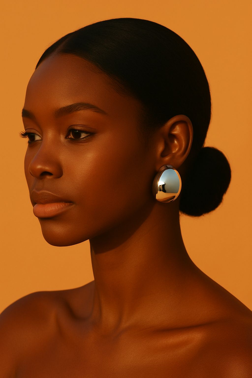 Lunar Blaze Earrings - Gold