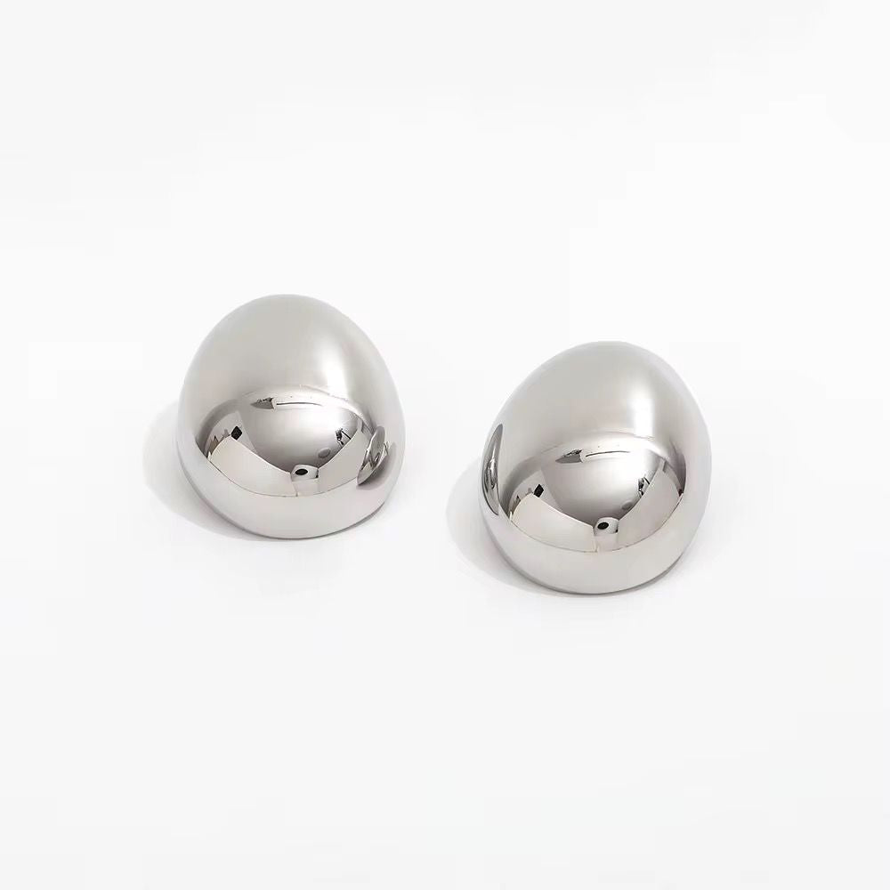 Lunar Blaze Earrings - Silver