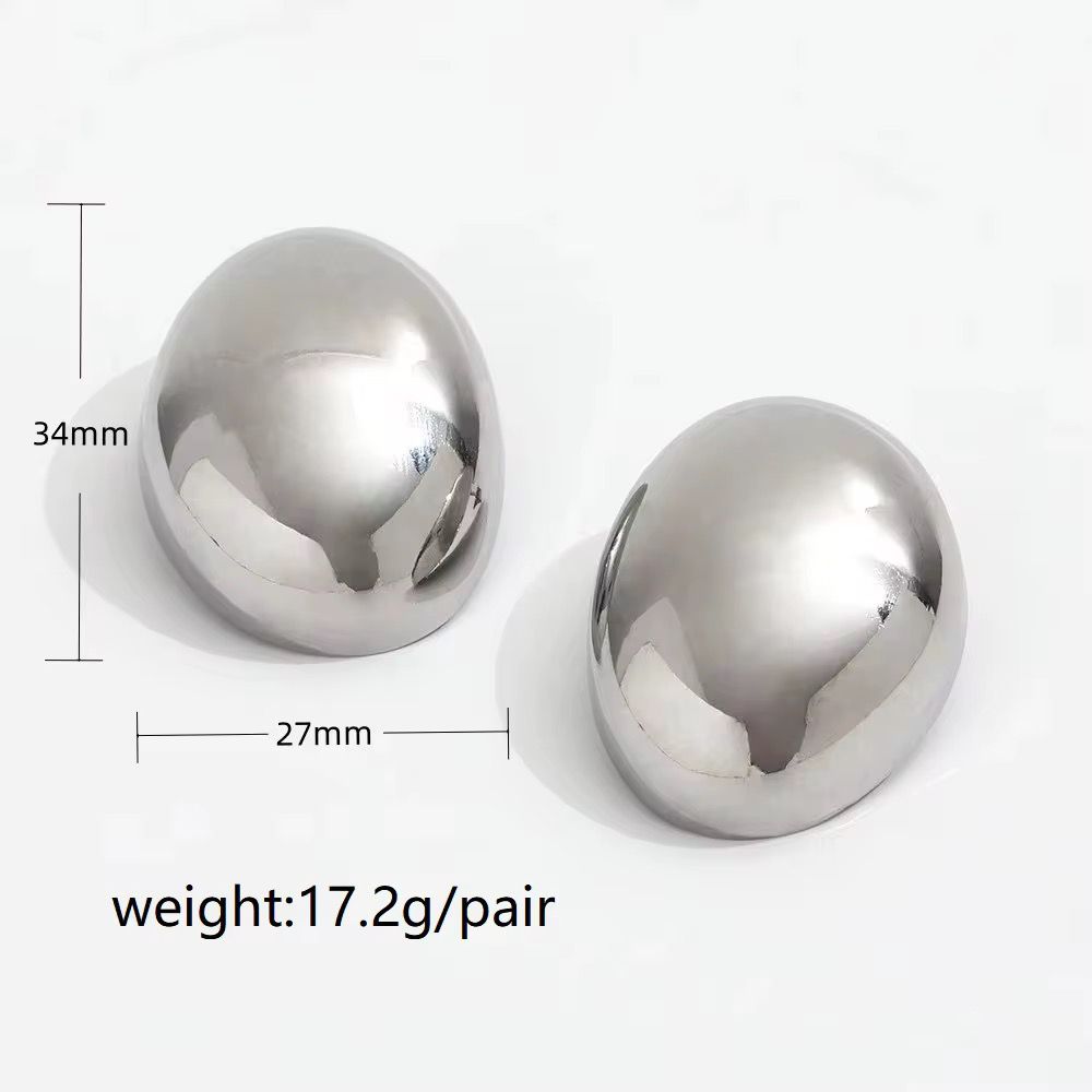 Lunar Blaze Earrings - Silver