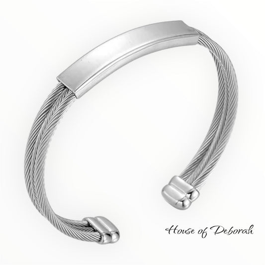 STAINLESS STEEL 2-LAYER CABLE WIRE EXPANDABLE CUFF