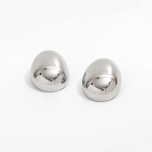 Lunar Blaze Earrings - Silver